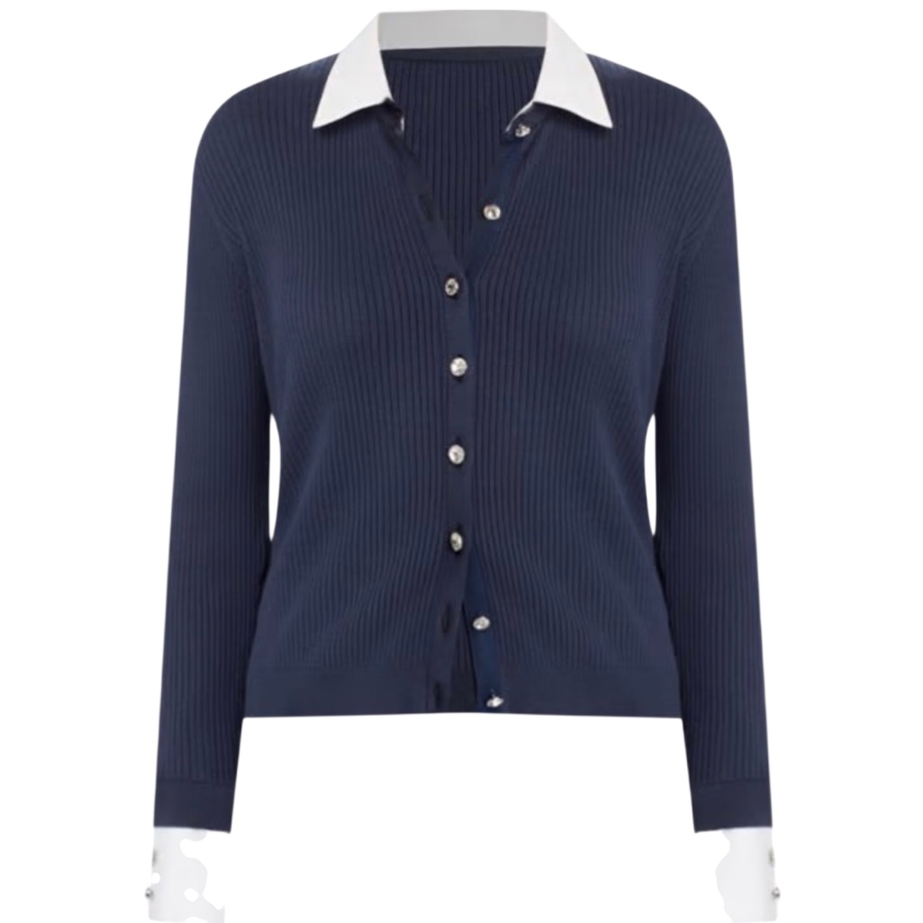 Cinq A Sept Soma Collared Cardigan
